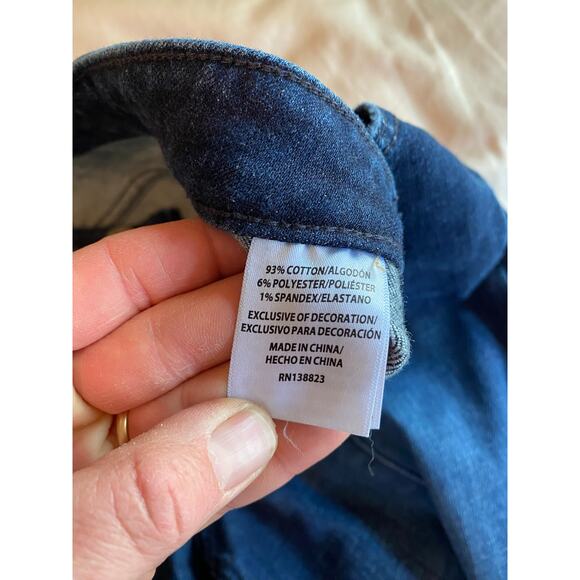 Idyllwind After Dark Button Fly Wide Leg Jeans size 6 / 33 dark wash wide leg - Picture 3 of 5